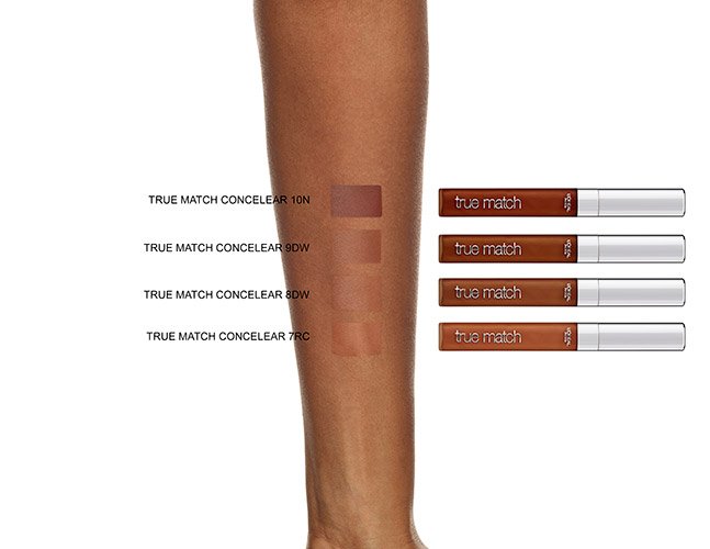 Concealer True Match Perfect Concealer mørk hud arm prøve